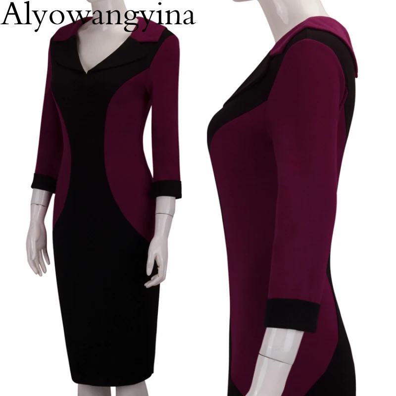 Alyowangyina винтажное женское модное Хлопковое платье с цветочным узором B360