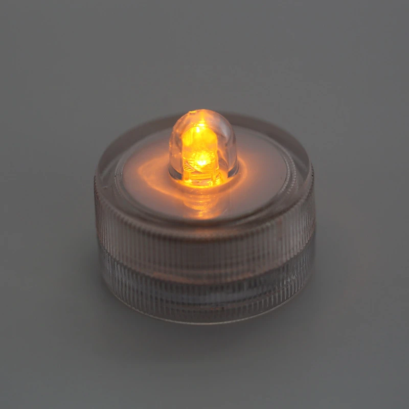 5 Waterproof  LED Lamp LED Aquarium Light Round Shaped Fish Tank Decoration Candle Lamp Plastic Submersible Lighting