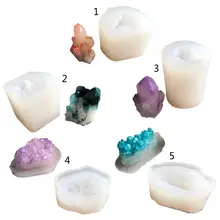 Handmade Natural Crystal Quartz Rock Cluster Geode Druzy Stone Epoxy Resin Mold Pendant Mold Resin Jewelry Making Tools Handmade Natural Crystal Quartz Rock Cluster Geode Druzy Stone Epoxy Resin Mold Pendant Mold Resin Jewelry Making Tools
