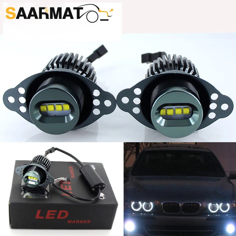 Perpetrator Advise promising 2Pcs 80W LED Angel Eyes Halo Marker Ring Light Bulb Canbus For BMW E90 E91  318i LCI 09 11 DRL Error Free car styling|Car Light Accessories| -  AliExpress