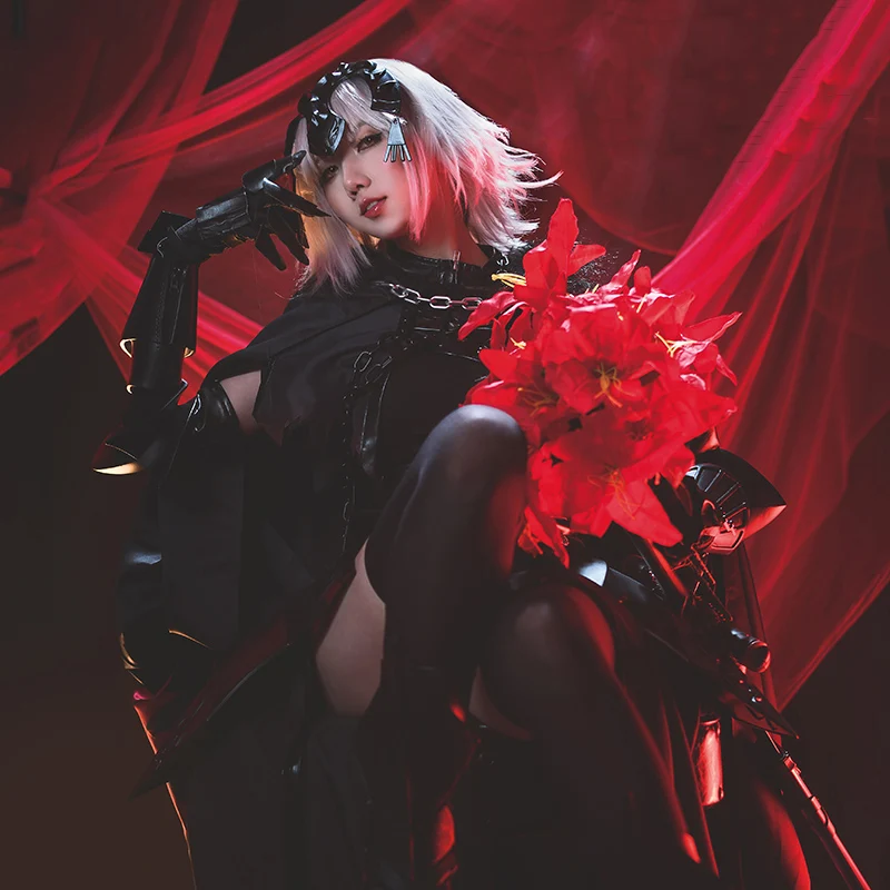 Аниме! Fate Grand Order FGO Alter Jeanne d'Arc Sthvacity готическое сексуальное платье униформа