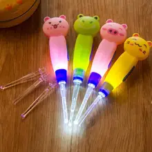 Cuillère auriculaire légère pour soins de bébé, nettoyage des oreilles pour enfant, vente en gros, cire d'oreille, creuser, seringue lumineuse, style japonais