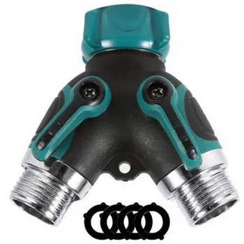 

Home Gardening Garden Water Pipe Joint Y-type Double-pass Diverter Irrigation Quick Joint Fitting Water Divider