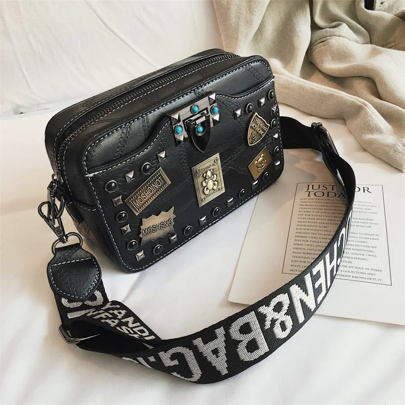 

Korean-style Stereo Square Sling Bag Lock Bear Decoration Shoulder Cross-body WOMEN'S Bag