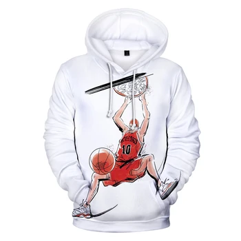 

Fashion Hip hop SLAM DUNK Hoodies 3D Print Sweatshirts Long Sleeve cartoon Kpop 3D Casual pullovers Teenage Tops