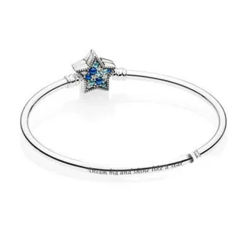 

2018 NEW 100% 925 Original Sterling Silver Bracelet Midnight Star Stringed Bracelet Set To Send Girlfriend Fashion Jewelry Gift