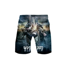 Побега от тарков Горячие мужские повседневные шорты Горячая игра Escape U побега из тарков 3D пляжные шорты с рисунком дышащие спортивные шорты