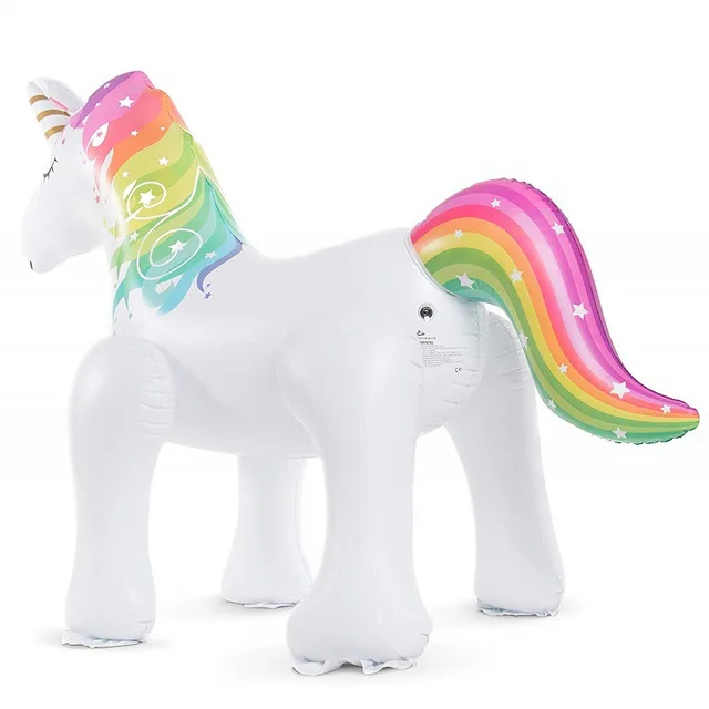 Outdoor Lawn Inflatable Water Spraying Toy Water Spraying Unicorn Outdoor Water Playing Animal Toy Inflatable Water Spraying Pad 4