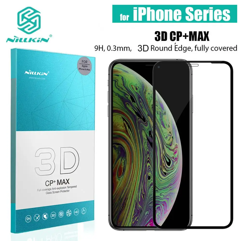 Закаленное стекло для iPhone 12 Pro Max Mini 11 Xs Xr X SE 2020 8 7 6S 6 Plus защита экрана Nillkin 3D полное