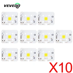 10PCS LED chip 10W AC 220V outdoor chip light COB lamp beads smart IC No Need Driver LED bulb3W5W7W9W for spotlight Diy lighting