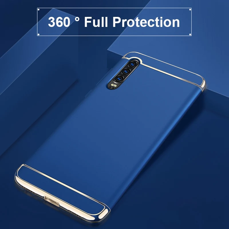 Luxury Hard PC Phone Case For Huawei P40 Pro Lite Y8P Y9S Matte 3 in 1 Cover Case For Honor 30 Pro Plus 10i 30S 8C 8X 9A 9X Pro