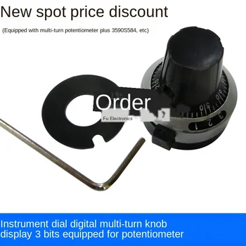 

Instrument Dial with Numbers Multi-turn Knob Display 3-Bit with Used in Potentiometer 3590S 534 And