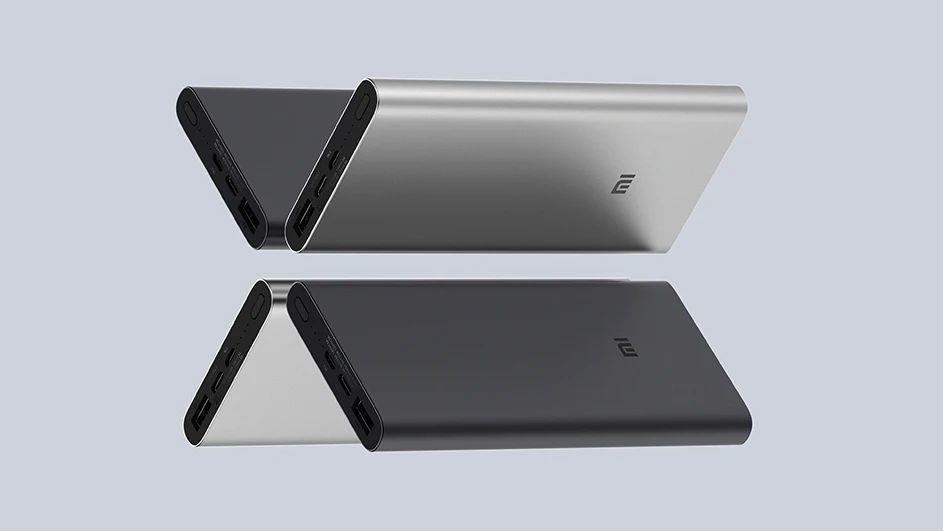 2019 Новый Xiaomi Mi 10000 мАч Внешний аккумулятор 3 два USB C быстрой зарядки Двойной вход