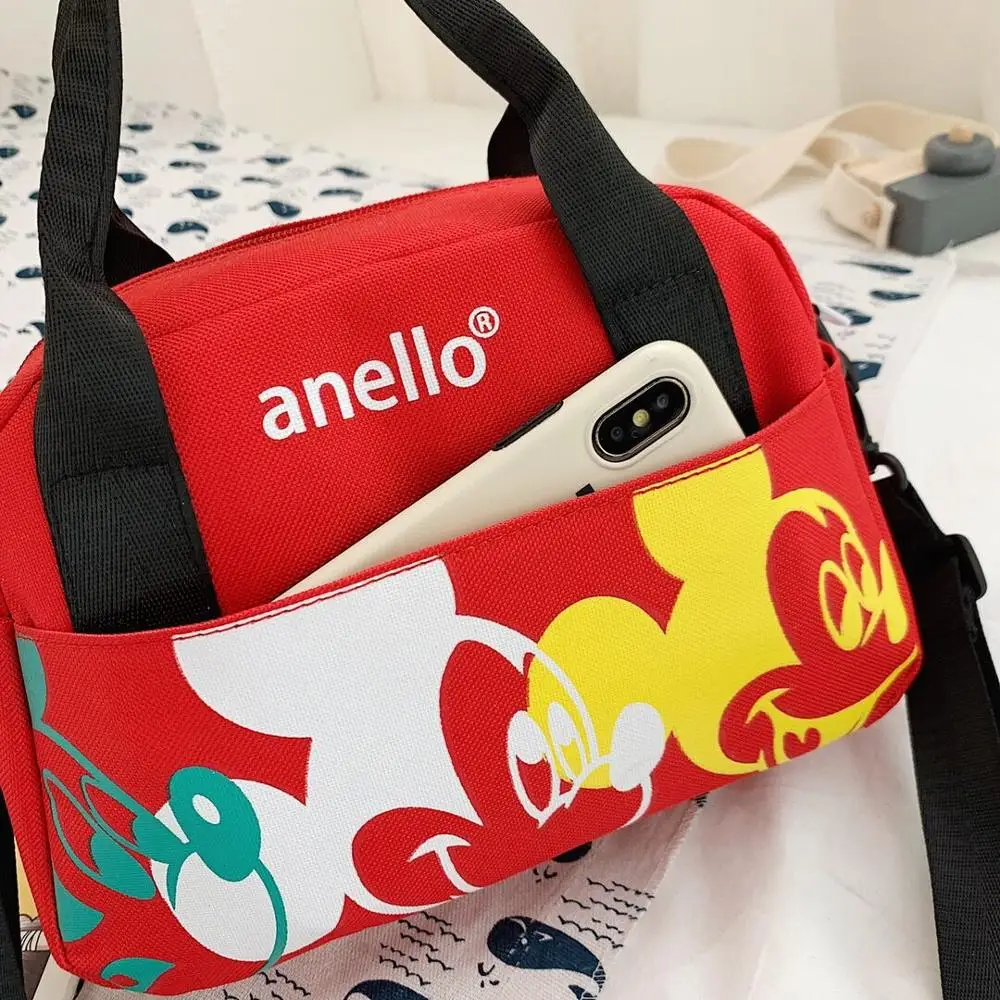 Disney Mickey mouse women men shoulder messenger bag lady minnie handbag Travel bag High capacity