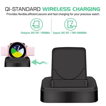 

Wireless Charger Fast Charging Power Dock Charger For Samsung Galaxy Watch Active 2 #BO
