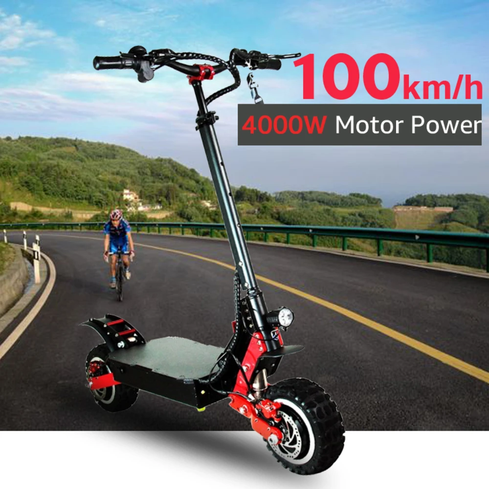 

70V 4000W Electric Scooter Off Road 100KM/H Electric Motor 11 inch Adult kick e scooter folding patinete electrico adulto