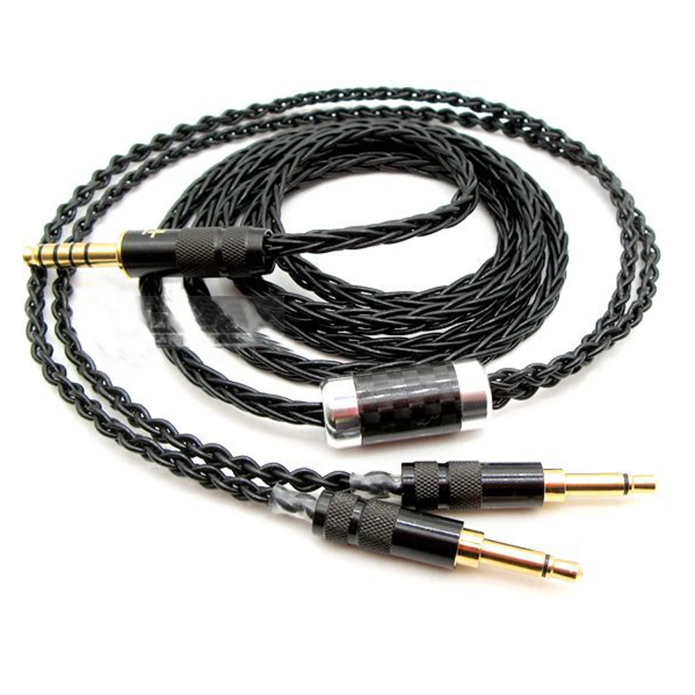 8 Cores 2 5 3 5MM 4 4mm Balanced Upgrade Cable for Denon AH D7200 AH D5200 d9200 Headphone
