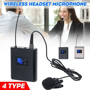 

Loudspeaker UHF Wireless Headset / Lavalier Lapel Microphone System with Bodypack Transmitter Receiver For Teaching Tour Guide