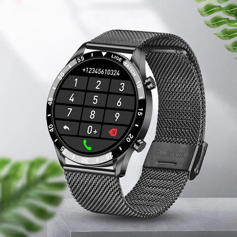 Xiaomi 2021 New Men Smart Watch Bluetooth Call Sport Fitness Watch Full Touch Screen  IP67 Waterproof Watch For Android IOS