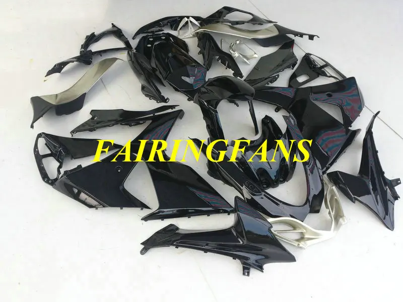 Литья под давлением обтекатель для GSXR1000 K9 09 10 GSXR 1000 2009 2010 ABS черный блеск Обтекатели Кузов+ подарки SG12