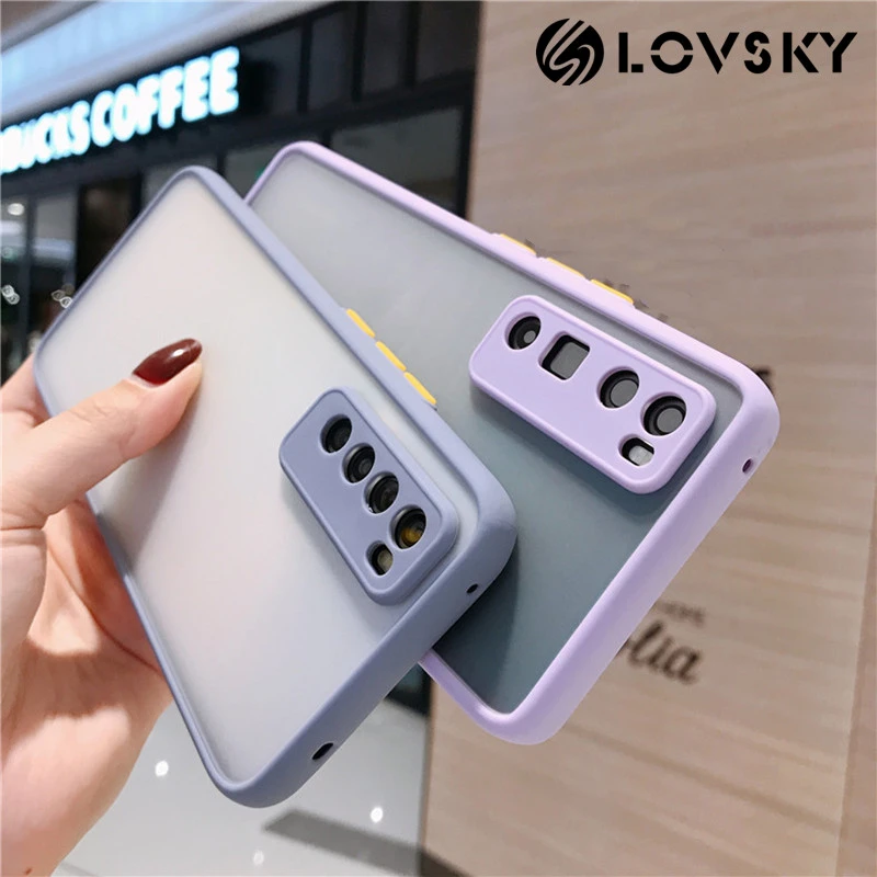 Matte Translucent Shockproof Cover For Huawei Nova 8 Se Nova 8 Pro Nova 7 Se Nova 7 Pro Nova 6 Se Honor 30 Pro Hybrid Hard Case Phone Case Covers Aliexpress