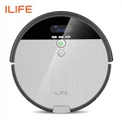 ILIFE V8s пылесос-робот с 0.75L пылесборником , водяной бак с регулируемым объёмом потока , влажная и  сухая уборка,планируемая чистка