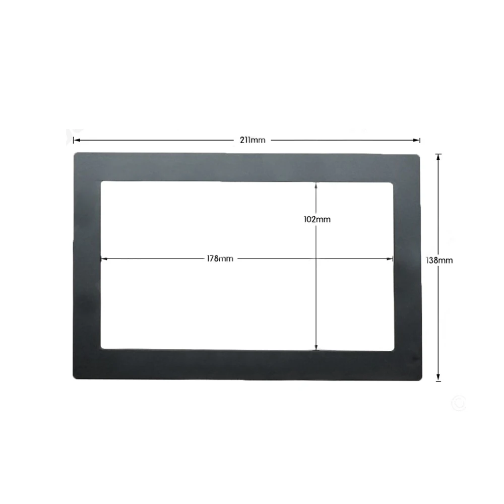 Dash Car Frames Universal Radio Panel Replacement 1 Set 2DIN Player Decorative Trim Universal 2DIN Auto Radio Player Frame ► Photo 2/6