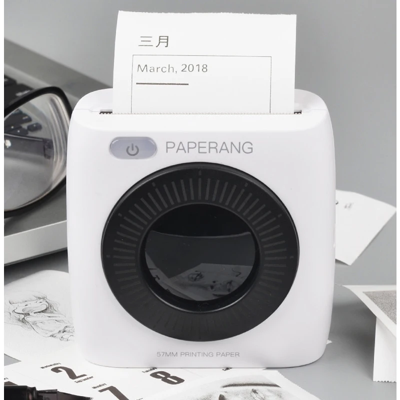Карманный Bluetooth-принтер PAPERANG P2 P1 цифровой термопринтер 1000 мАч | Компьютеры и офис