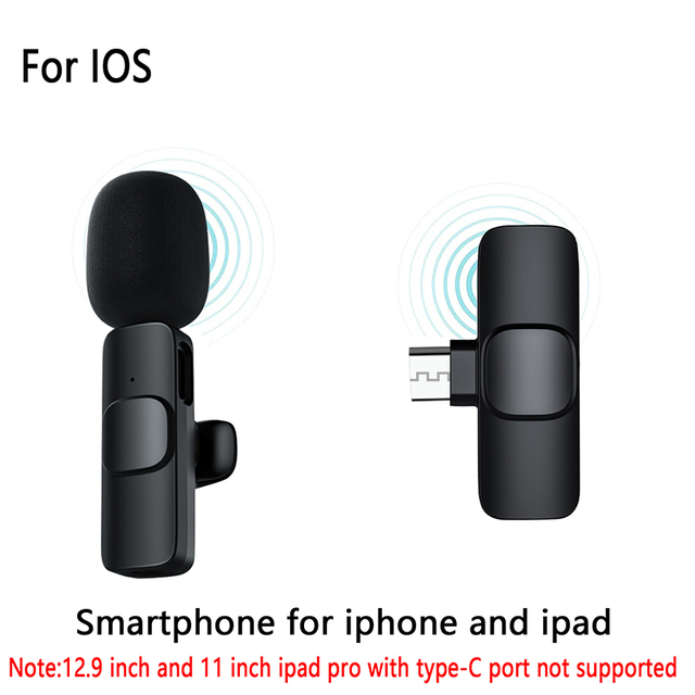 Microphone Condenser Clip-on Lapel Lavalier for smartphone for Phone Laptop for Recording Vlog Youtube Live Interview