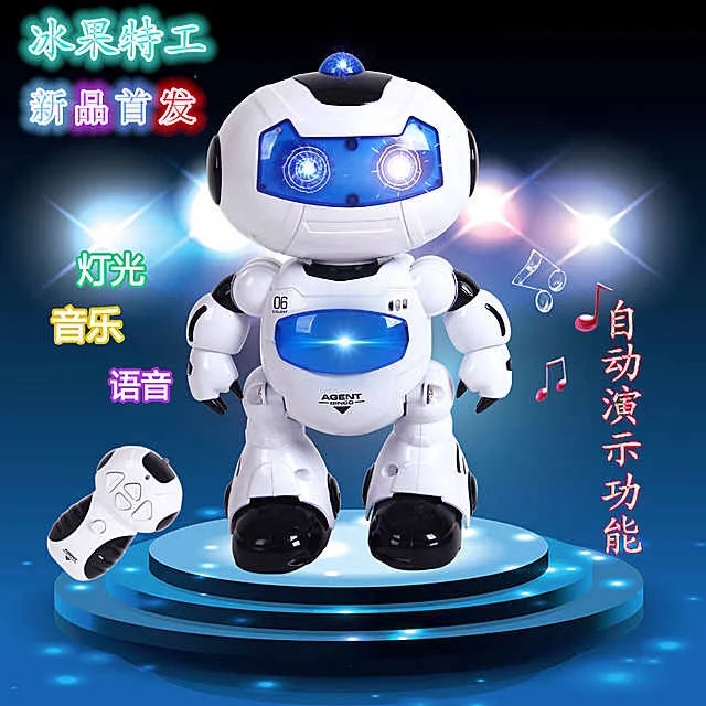 

Fruit Ice Agent Remote Control Dancing Robot Electric Music Educational Early Childhood Dancing Toy Model