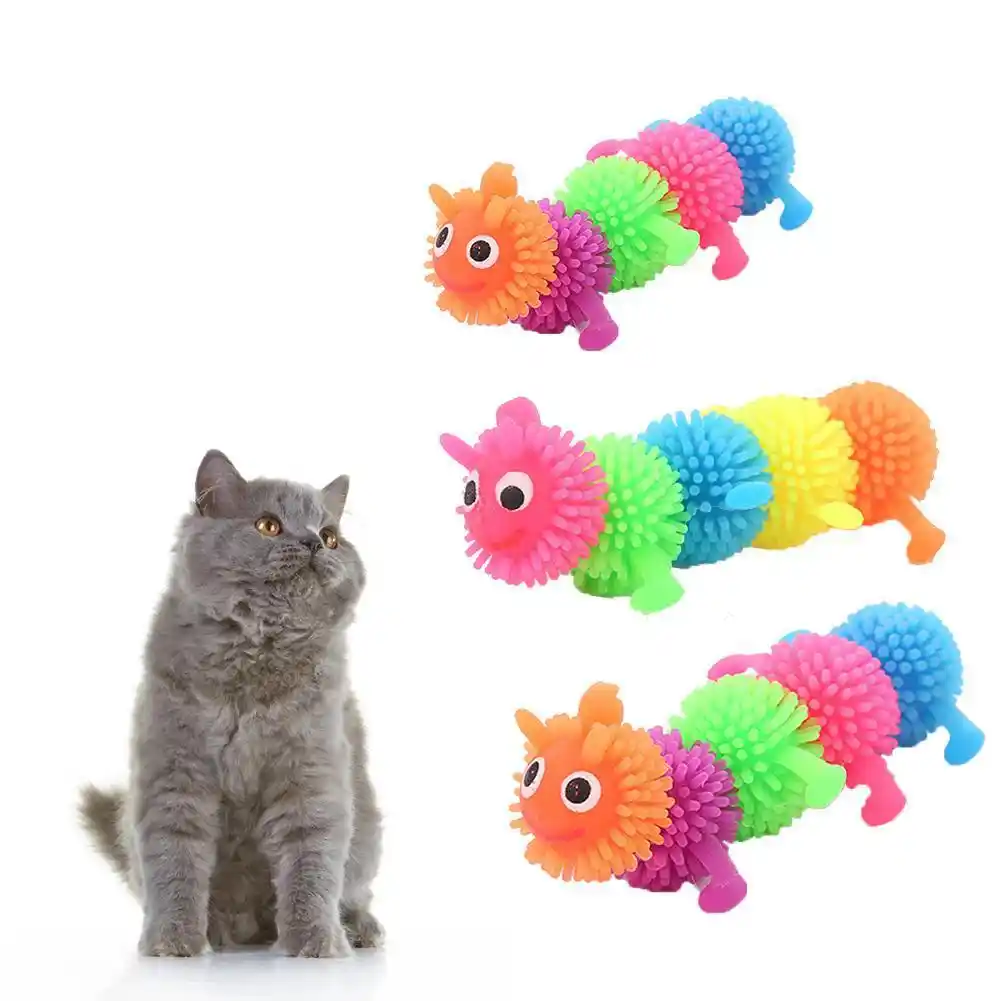 caterpillar cat toy