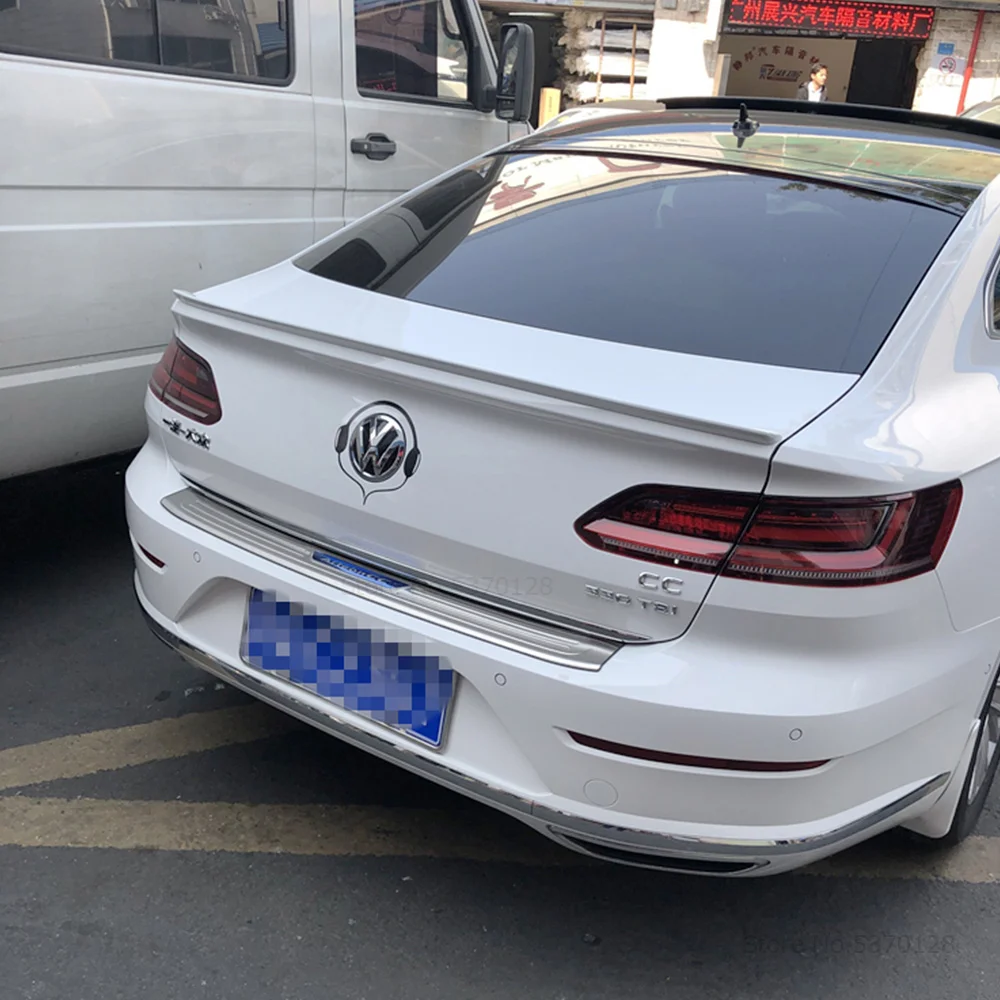 AITWATT подходит для Volkswagen Arteon CC, черный спойлер, высокое качество, АБС-пластик, заднее крыло, грунтовка, цветной спойлер для автомобиля, Стайлинг