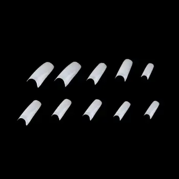 

500 Pieces False French Nails Full Finger Fake Nail Tips Art Cover For Party