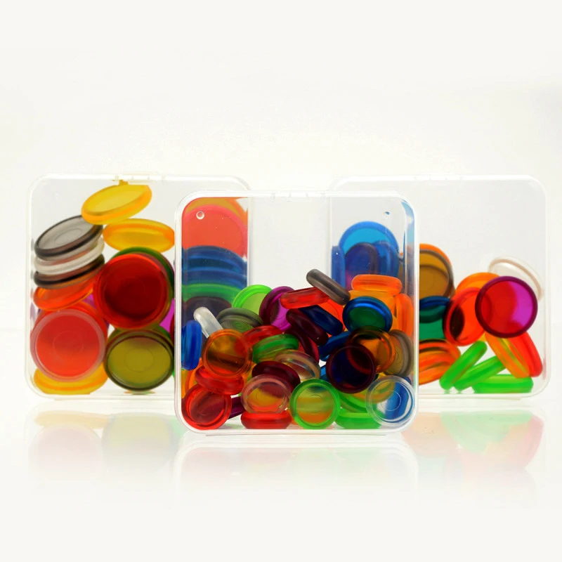 Color Transparent Plastic Sheet Disc-bound Binder Rings Scrapbooking Planner Ring Binder Mushroom Hole Notebook