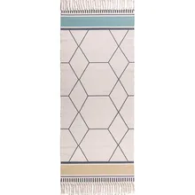 Из хлопка и льна с кисточкой плетённые коврик, напольный ковер двери Спальня декоративный гобелен Чай Гостиная ковровая зона ковер