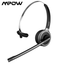 Mpow M5 профессиональная гарнитура Bluetooth 4,1 Гарнитура черные Беспроводные наушники с шумоподавлением и микрофоном