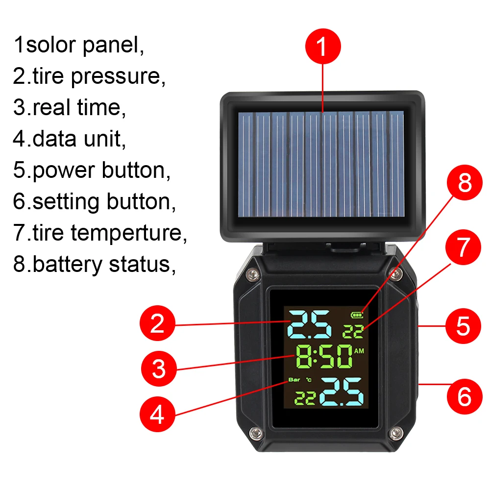 LEEPEE Ÿ̾ µ 溸 ֶ, USB  LCD ÷,  TPMS, Ÿ̾ з ͸ ý, ܺ  2 
