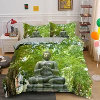 3D Buddha Bedding Set 4