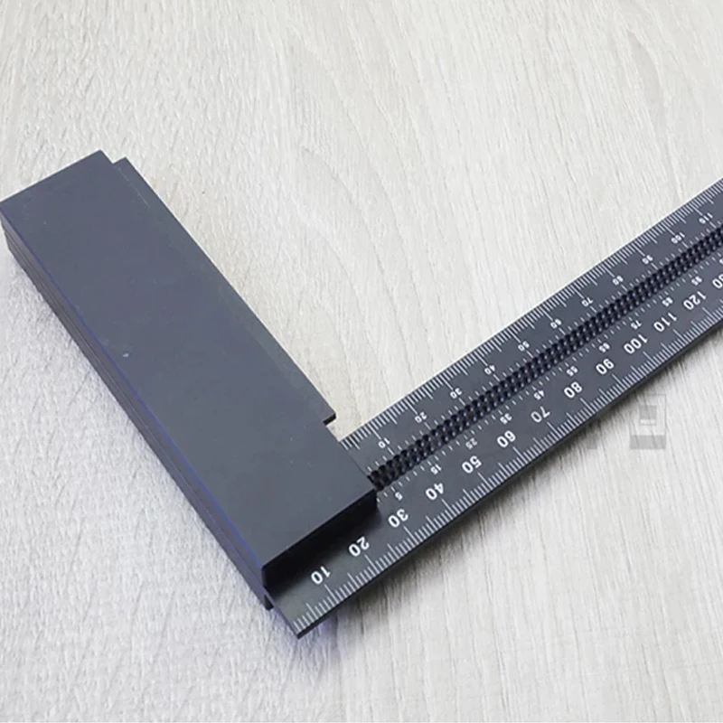 목공 목수 측정 및 마킹용 정밀 알루미늄 사각 자, T 속도 측정 자, 200mm 보장