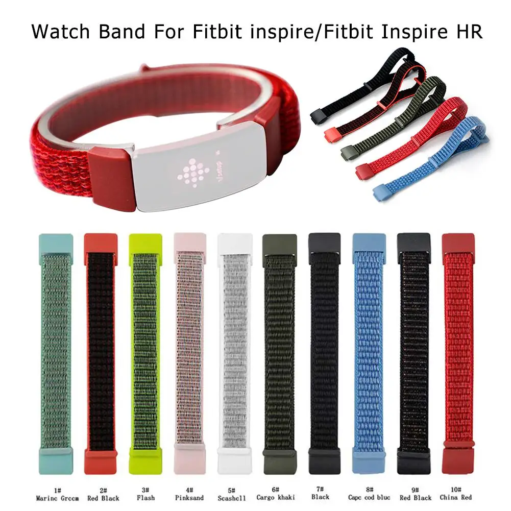 Новые смарт-часы ремешок для Fitbit Inspire HR нейлон крюк петля Высокое качество часы ремешок замена Браслет