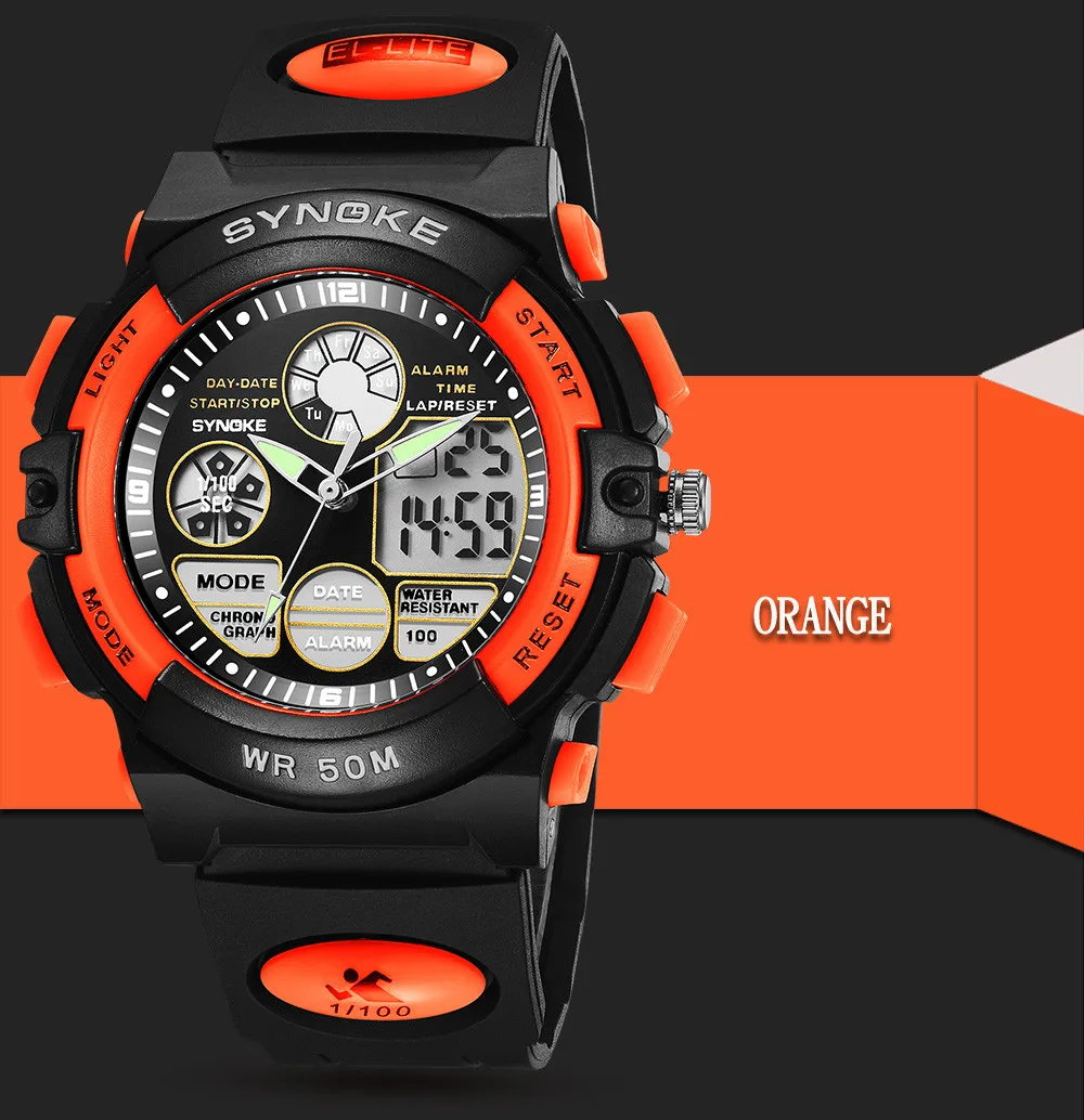 

Men's Watch Multi-Function LED Digital Double Action montre sport homme relojes inteligentes para hombre 2019 heren horloge