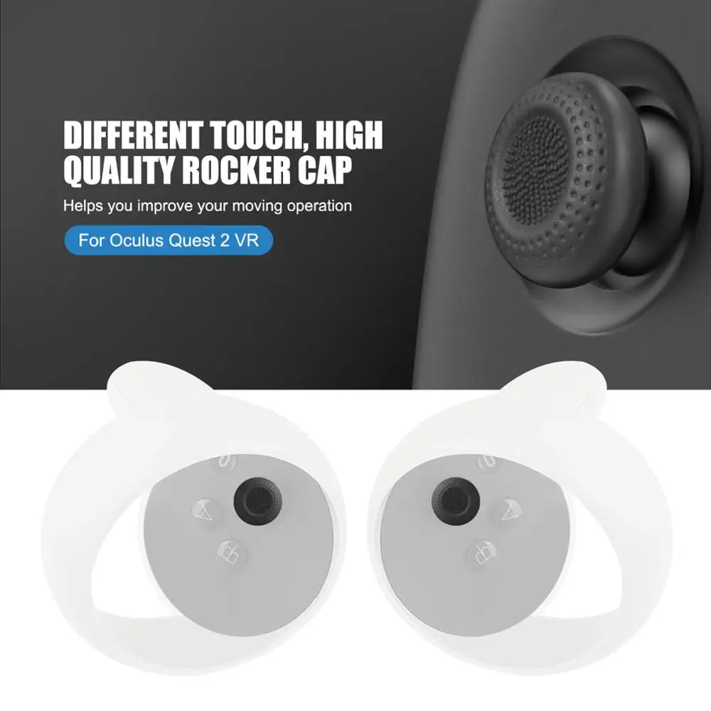 5in1 Knuckle Strap+Grip Cover+Hand Strap+VR Lens Dust cover+Thumb Button Cap for Oculus Quest 2 VR Controller Accessories_voghion.com