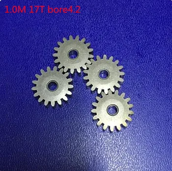 

10pcs iron mini gear 1.0 modulus 17teeth Motor Accessories Metal Gear inner diameter 4.2mm