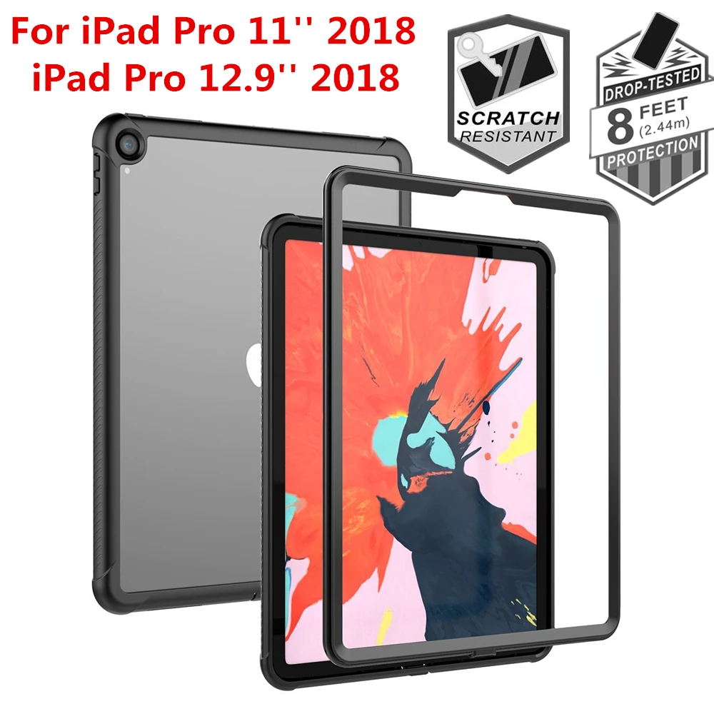 

For iPad Pro 11 Case 2018 Life Waterproof Shockproof Tablet Case Anti-Scratch Full Protective Cover For iPad Pro 12 9 2020 Cases