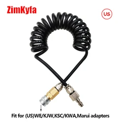HPA Magazine Airsoft Pistol Hose,Female 2302 and Male 23-2 Foster Quick Disconnect Coupler (US),Max.working Pressure 0-150psi