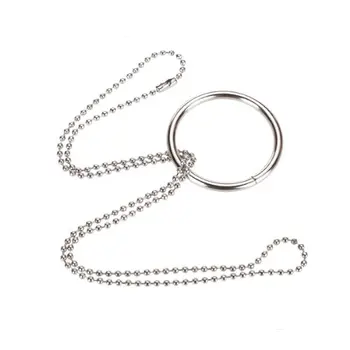 

Magic Ring Necklace Metal Magic Trick Props Knot
