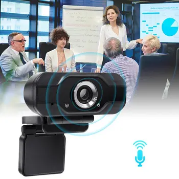 

5 Megapixel Auto Focus HD Webcam 1080P PC Web USB Camera Cam Video Conference with Microphone for Laptop Computer