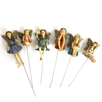 

Fairy Garden - 6pcs Miniature Fairies Figurines Accessories for Outdoor Decor 11UA
