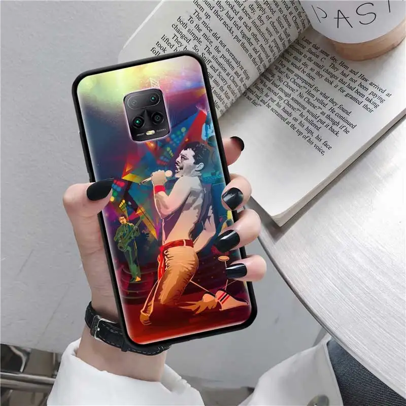 Black Tpu Capa For Xiaomi Redmi Note 8 9S 8T 9 7 10X 5G K30 Pro Zoom 7A 8A K30i Coque Phone Cases Freddie Mercury Queen Band Black Tpu Capa For Xiaomi Redmi Note 8 9S 8T 9 7 10X 5G K30 Pro Zoom 7A 8A K30i Coque Phone Cases Freddie Mercury Queen Band
