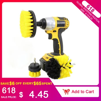

3pcs/set Electric Cleaning Brush Drill Brush Grout Power Scrubber Cleaning Brush Tub Cleaner Tool Scrubber Washing Brush Set